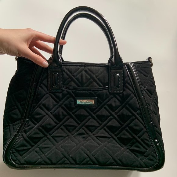 Vera Bradley Handbags - Vera Bradley- Black Satchel (medium)